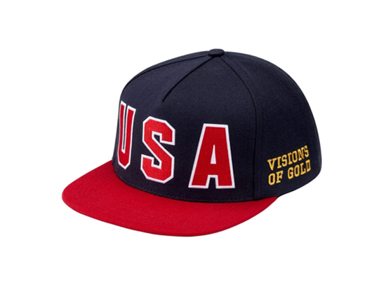 Supreme Visions of Gold 5-Panel Navy