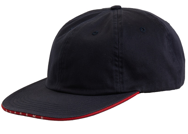 Supreme Visor Logo Twill 6-Panel Navy - SS19 - JP