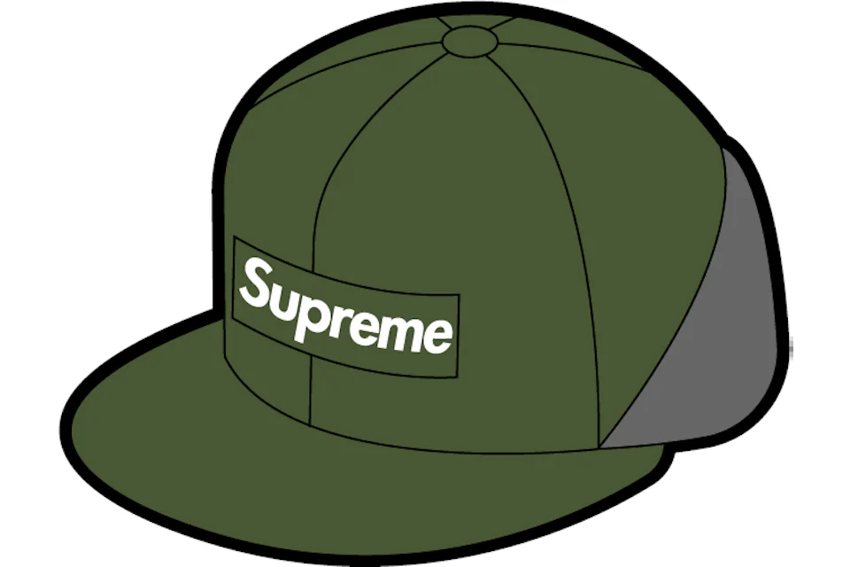 Supreme WINDSTOPPER Earflap Box Logo New Era Dark Olive
