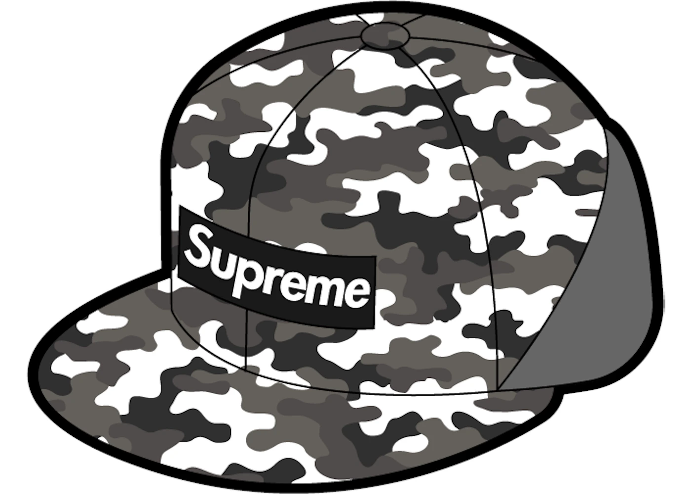 Supreme WINDSTOPPER Earflap Box Logo New Era Snow Camo - FW20 - US Supreme WINDSTOPPER Earflap Box Logo New Era Snow Camo - FW20 - US