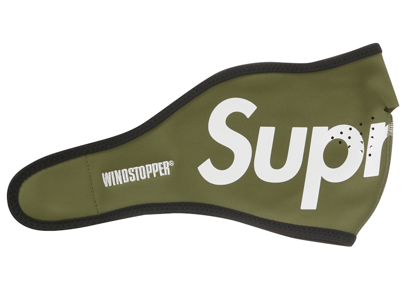 Supreme WINDSTOPPER Facemask Dark Olive - FW22 - GB