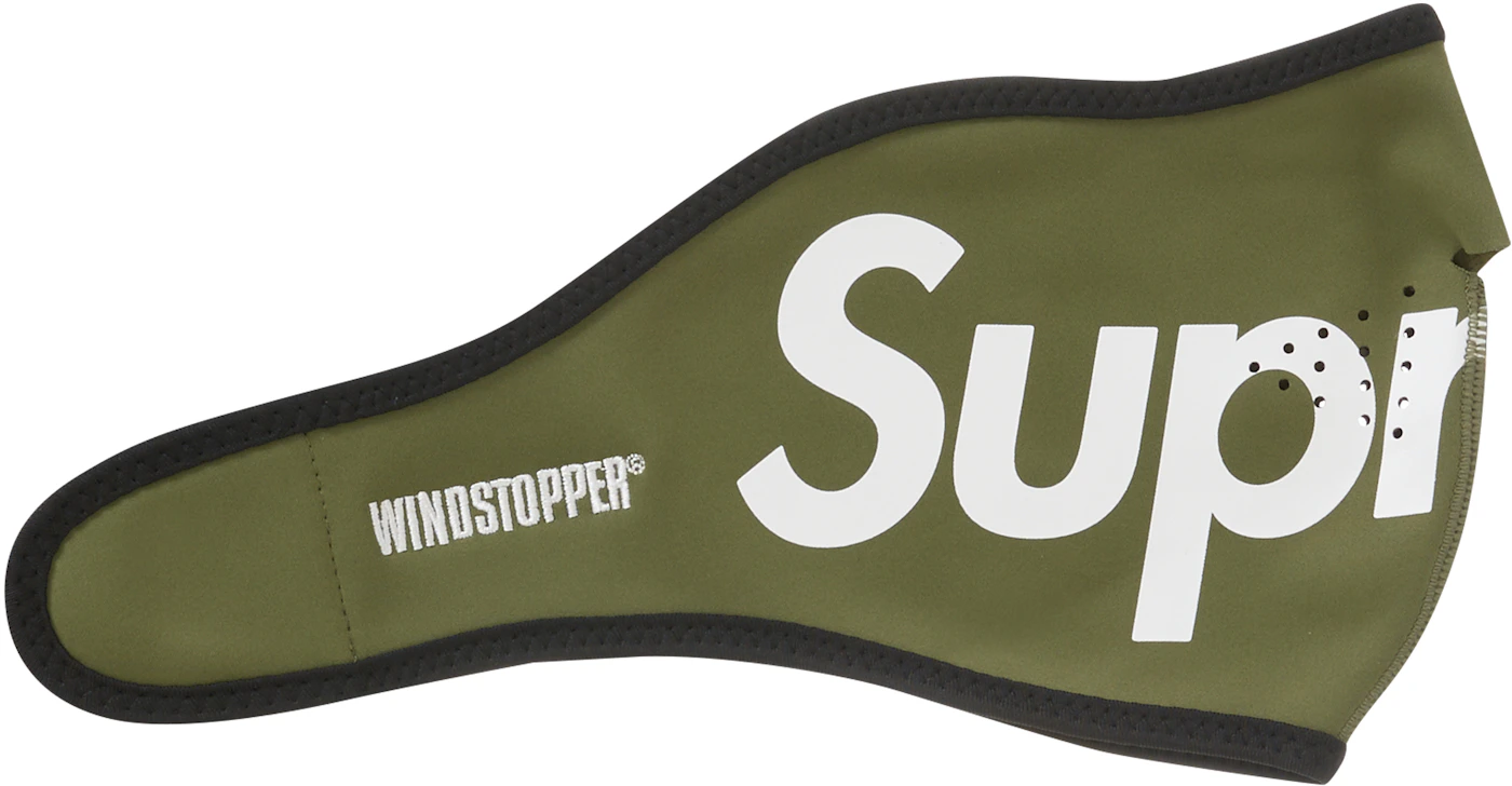Buy Supreme WINDSTOPPER Facemask Dark Olive - Stadium Goods
