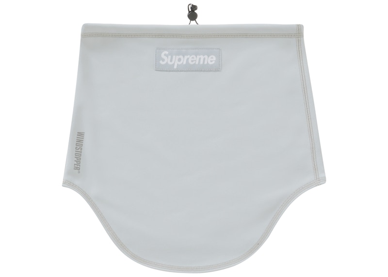 Supreme WINDSTOPPER Neck Gaiter (FW22) Light Grey