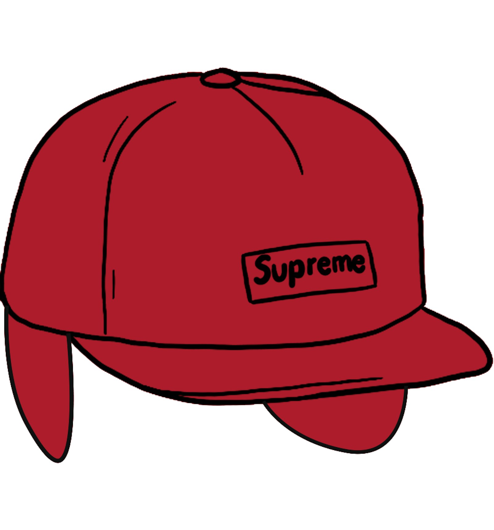 Supreme WINDSTOPPER Small Box Earflap 6-Panel Red