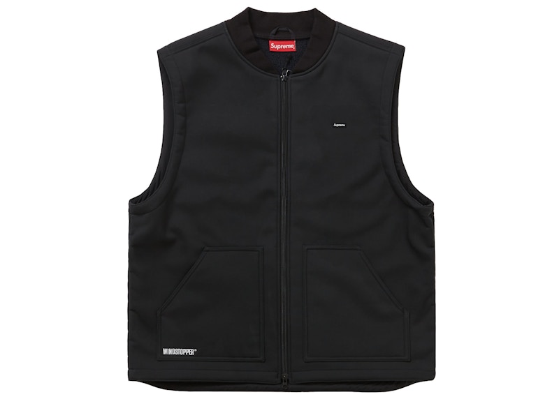 Supreme WINDSTOPPER Work Vest Black Men's - FW22 - US