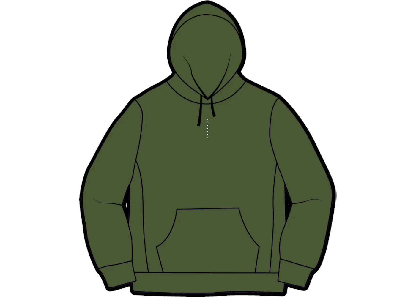 Supreme Micro Logo Hooded Sweatshirt Green Men's - FW20 - US