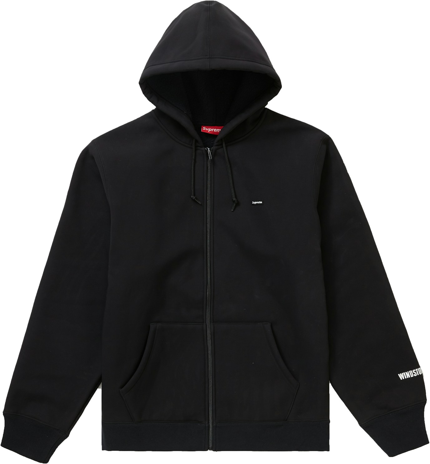 Supreme WINDSTOPPER Zip Up Hooded Sweatshirt (FW19) Black - FW19