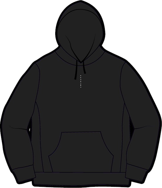 Supreme Micro Logo Hooded Sweatshirt Black Men's - FW20 - US