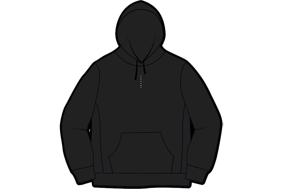 Supreme Micro Logo Hooded Sweatshirt Black Homme FW20 FR