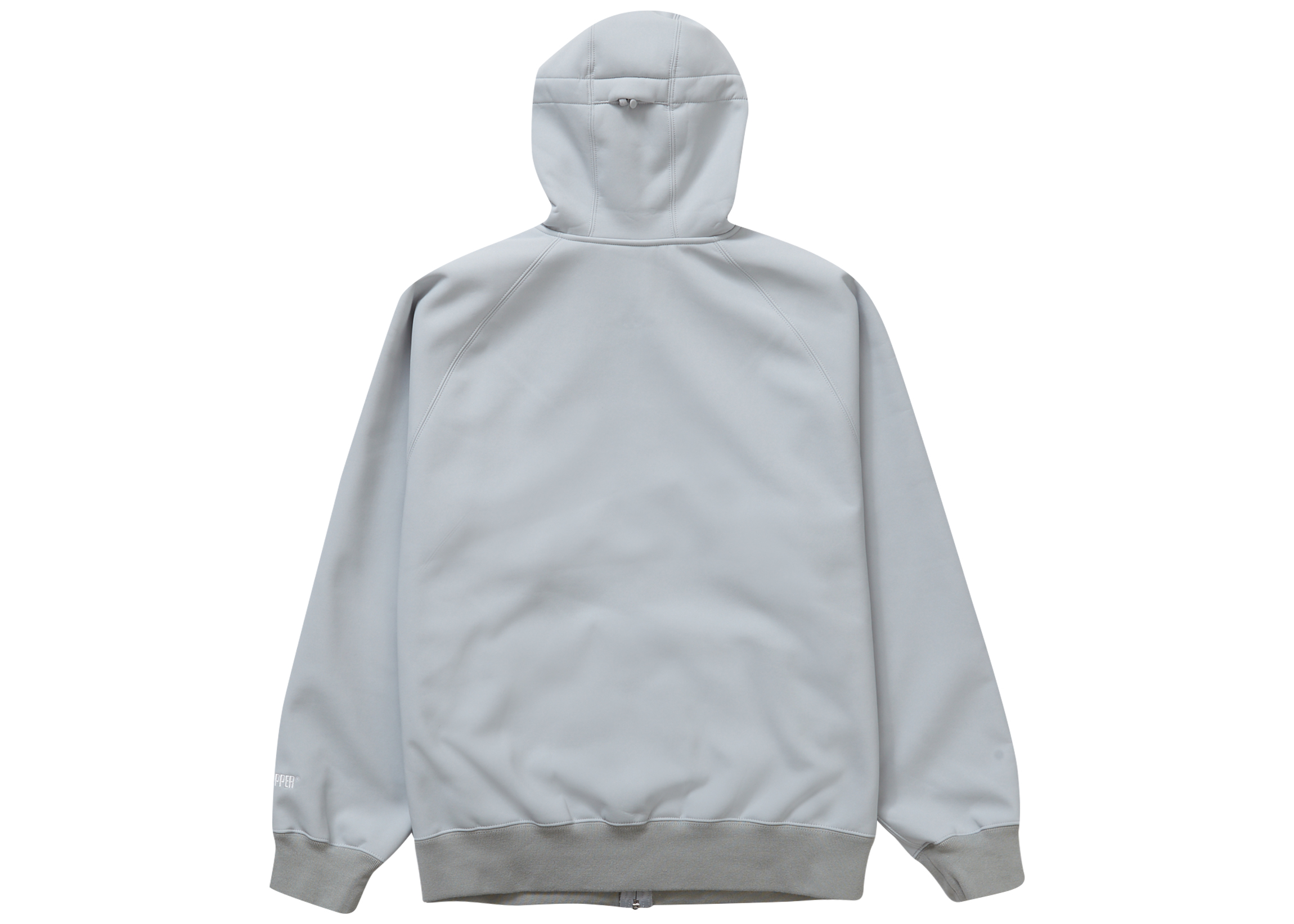 Supreme WINDSTOPPER Zip Up Hooded Sweatshirt (FW22) Light Grey 