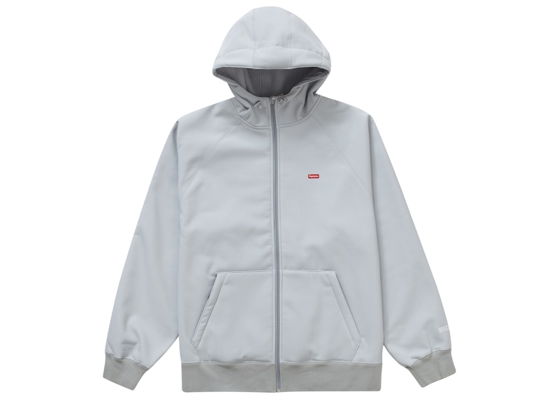 Supreme WINDSTOPPER Zip Up Hooded Sweatshirt (FW22) Light Grey 