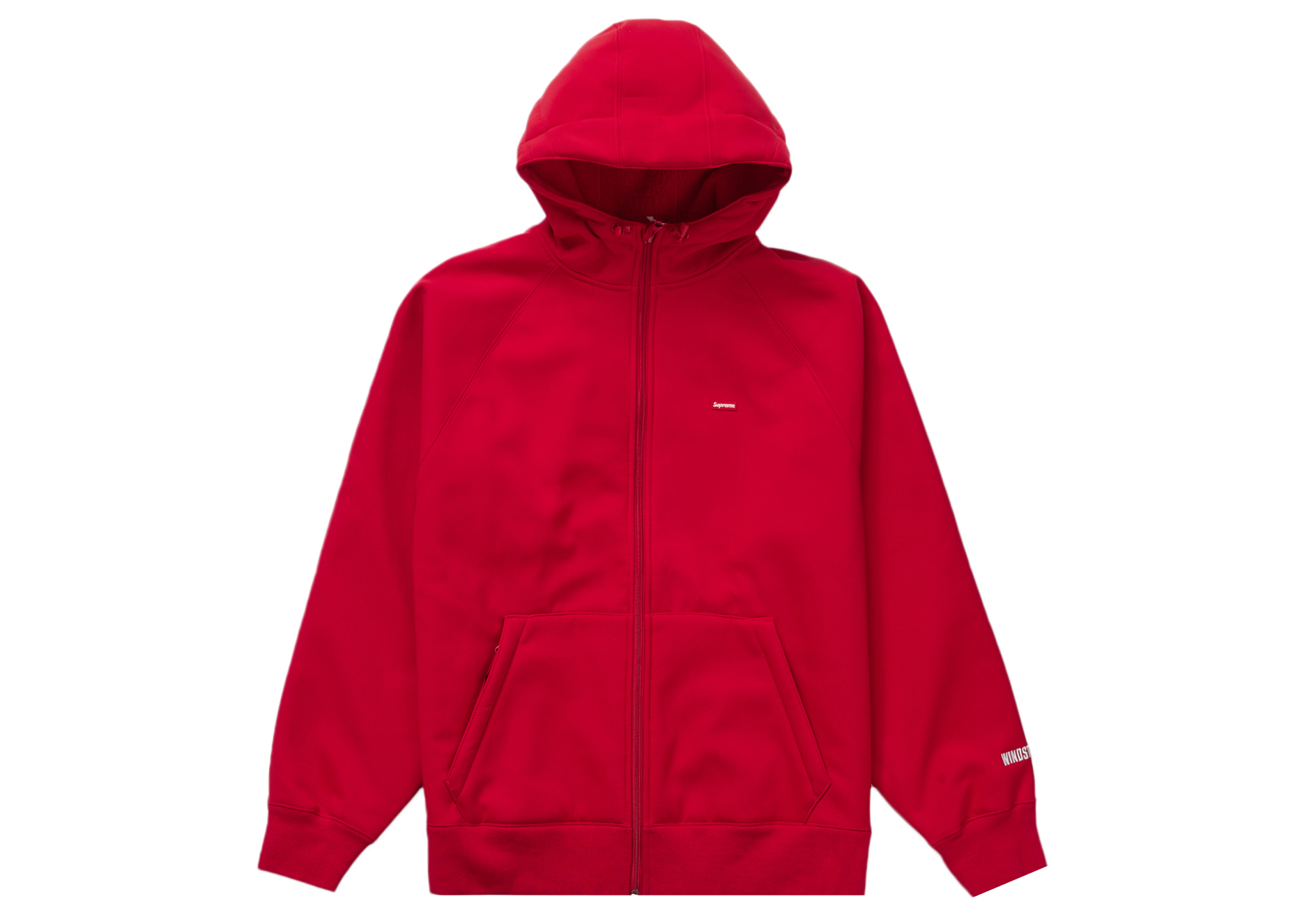 Supreme WINDSTOPPER Zip Up Hooded Sweatshirt (FW22) Red