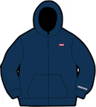 Supreme Brushed Zip Up Hooded Sweatshirt Navy Men's - FW23 - US