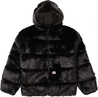 Supreme WTAPS Faux Fur Hooded Jacket Black - FW21