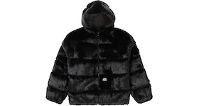 Supreme WTAPS Faux Fur Hooded Jacket Black