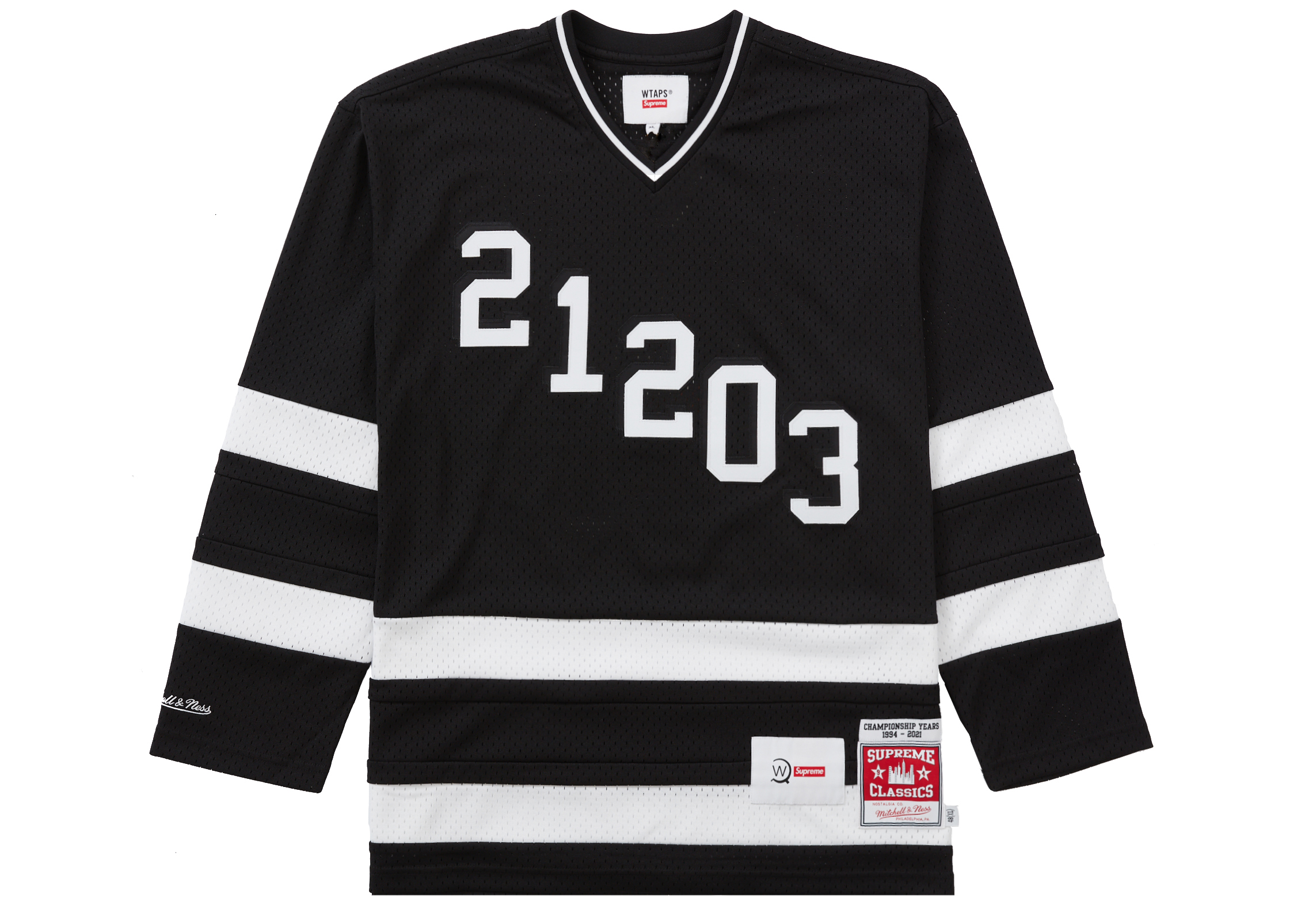 新品 Supreme WTAPS Hockey Jersey black L