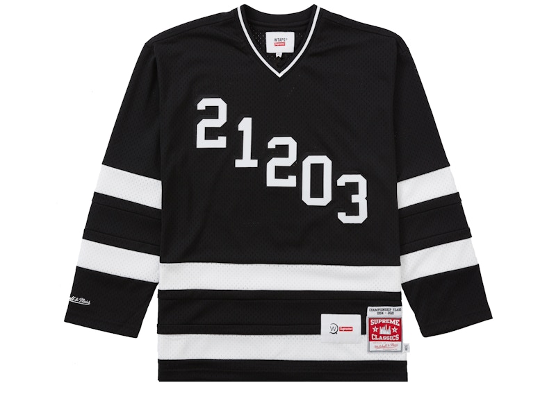 Supreme WTAPS Mitchell & Ness Hockey Jersey Black Men's - FW21 - GB