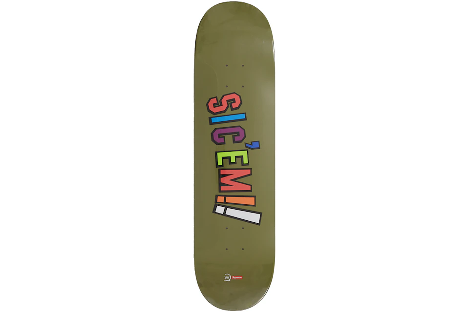 Supreme WTAPS Sic'em! Skateboard Deck Olive - FW21 - CN
