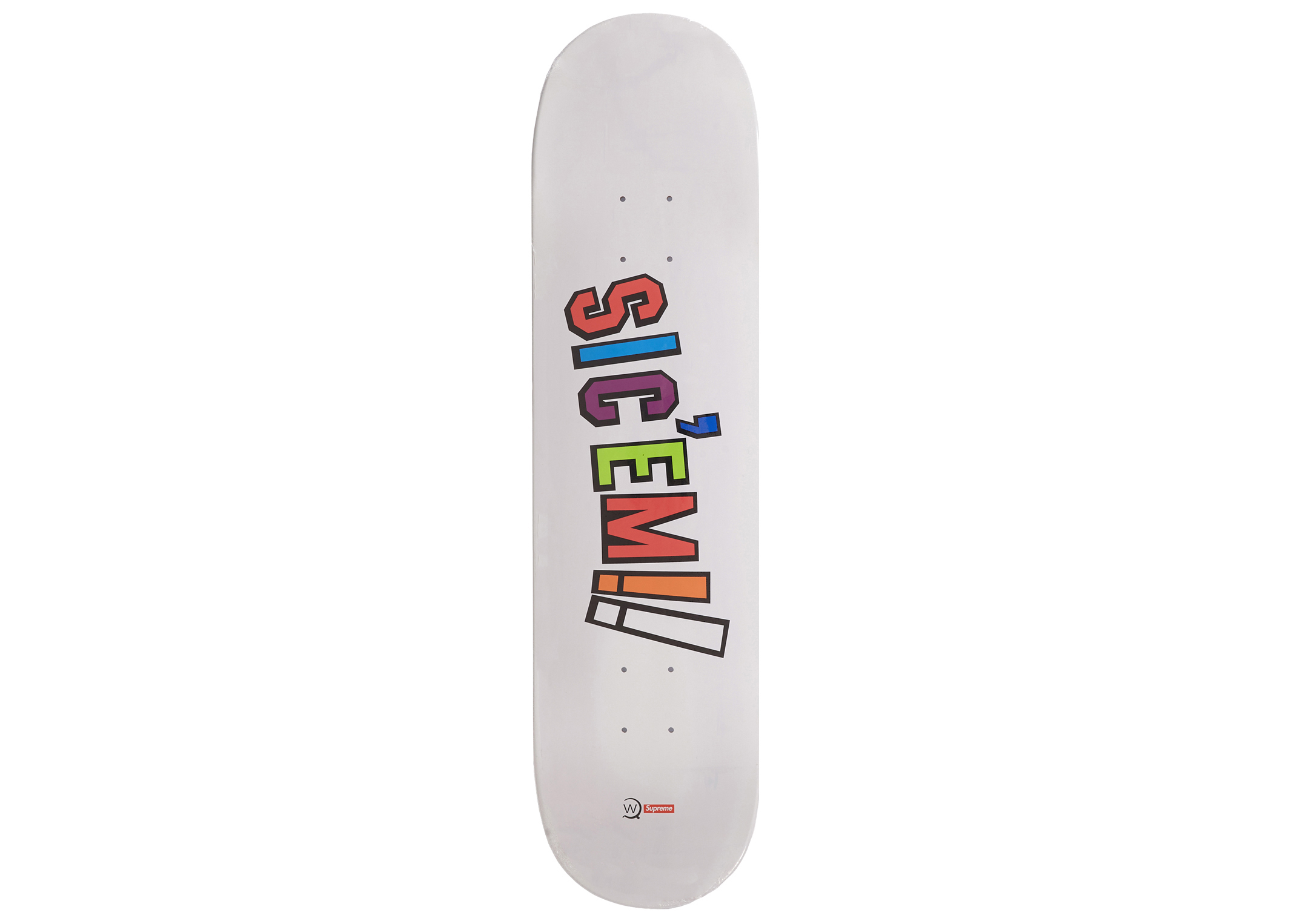 Supreme WTAPS Sic'em! Skateboard Deck White