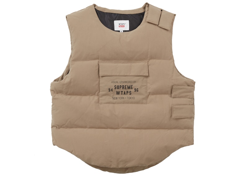 Supreme WTAPS Tactical Down Vest Tan