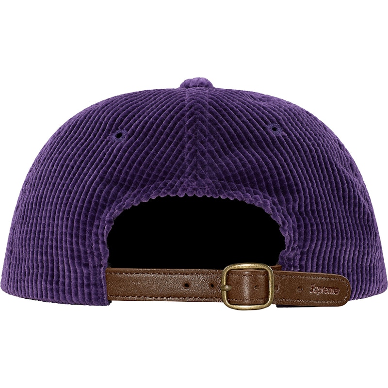 Supreme Waffle Cord Classic Logo 6-Panel Purple - FW17 - US