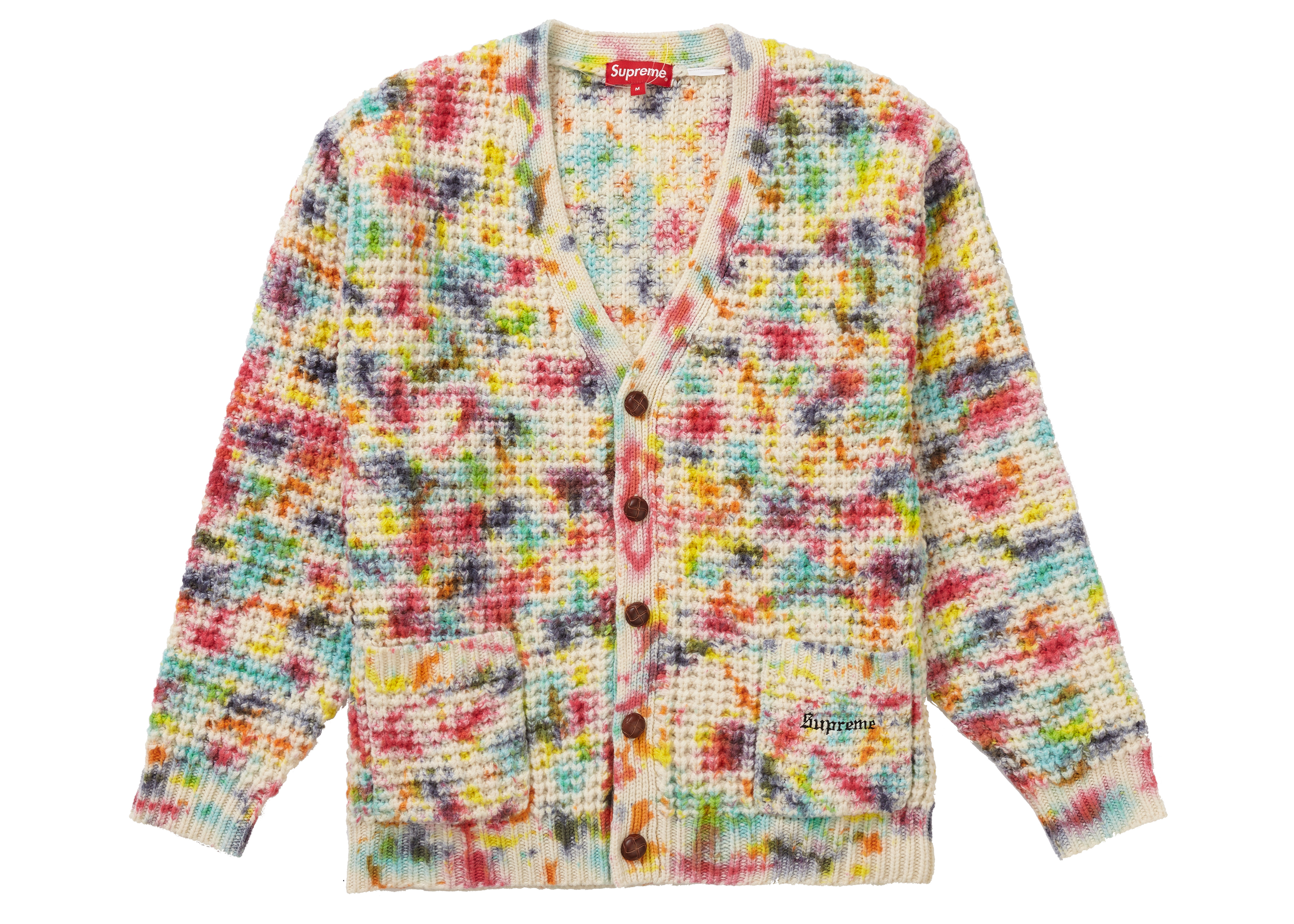 11,879円Supreme Waffle Knit Cardigan Tie Dye
