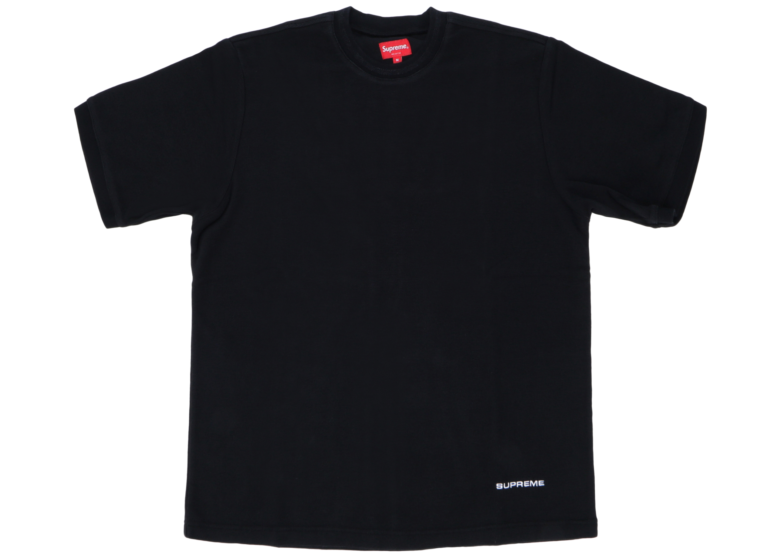 Supreme Waffle Ringer Black Men's - SS18 - US