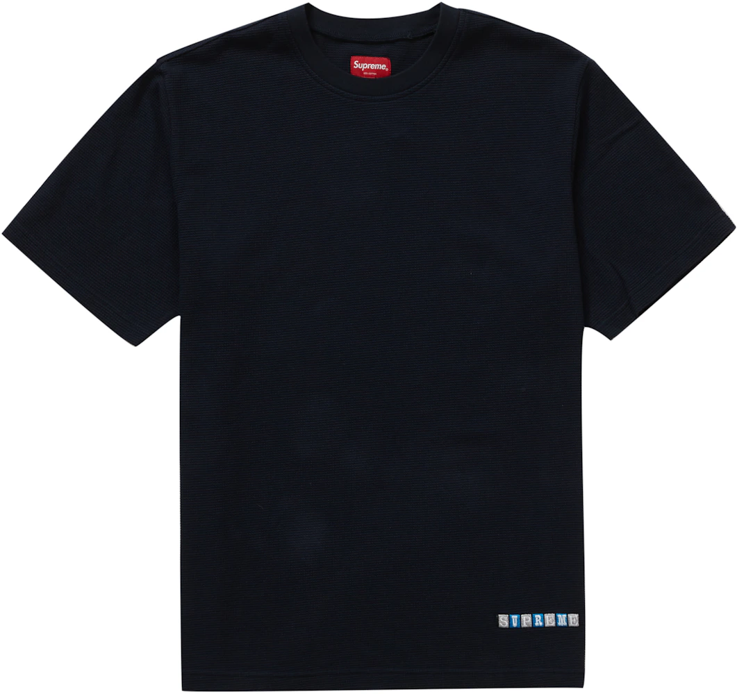 Supreme Waffle S/S Top Navy Men's - SS19 - US