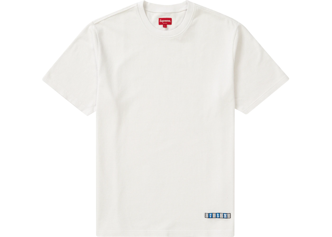 Supreme Waffle S/S Top White Men's - SS19 - US