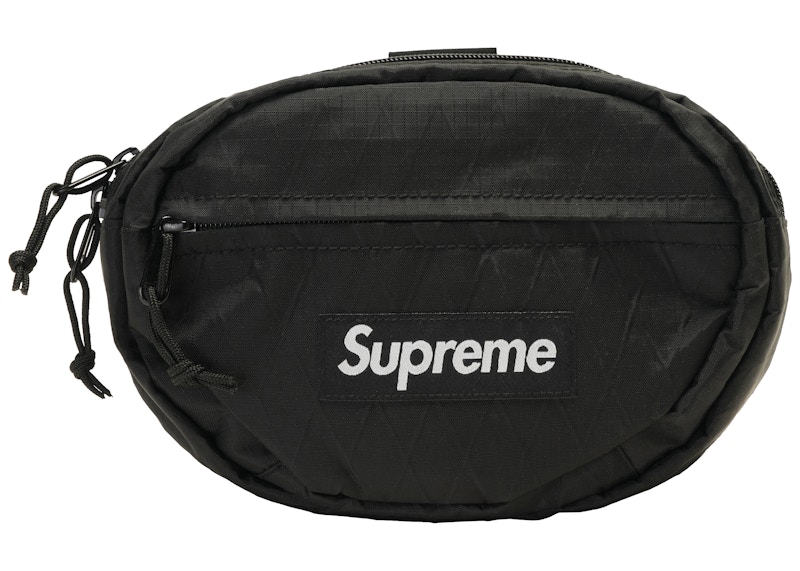 Supreme waist bag black 18AW 18FW - ボディーバッグ