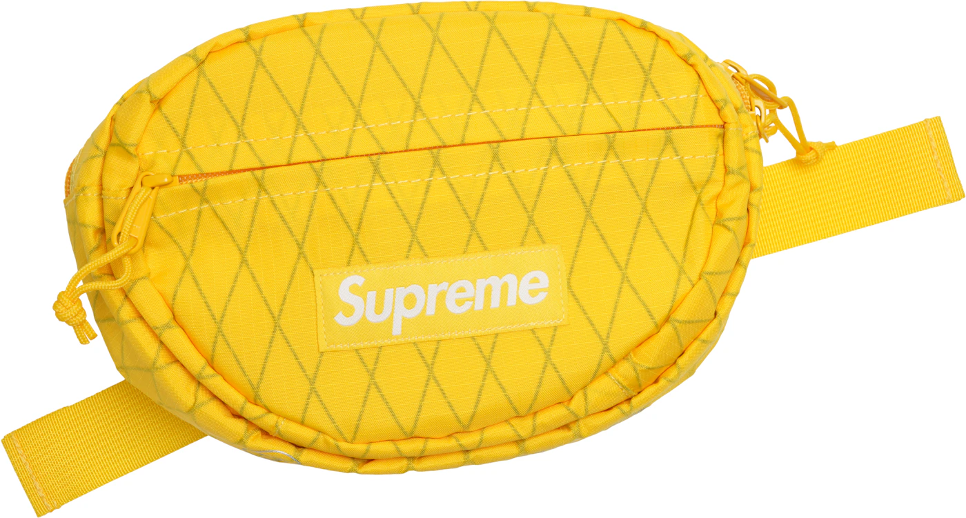 FW18 SUPREME WAIST BAG YELLOW fanny pack authentic limited. Great