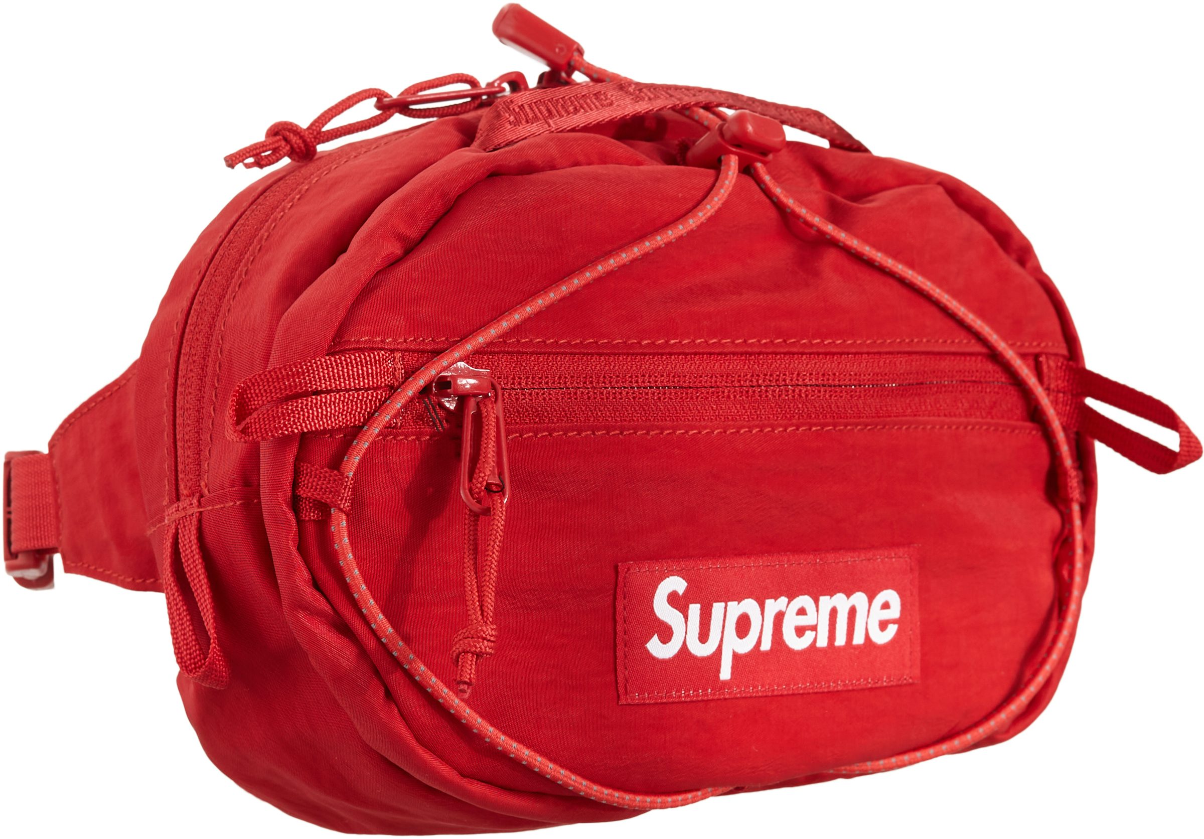 SUPREME RED WAIST BAG 