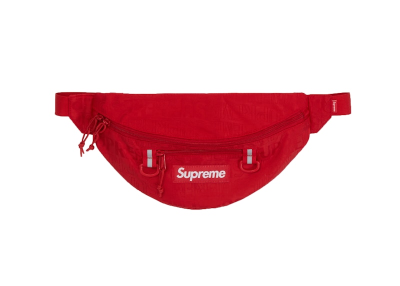 supreme waist bag red