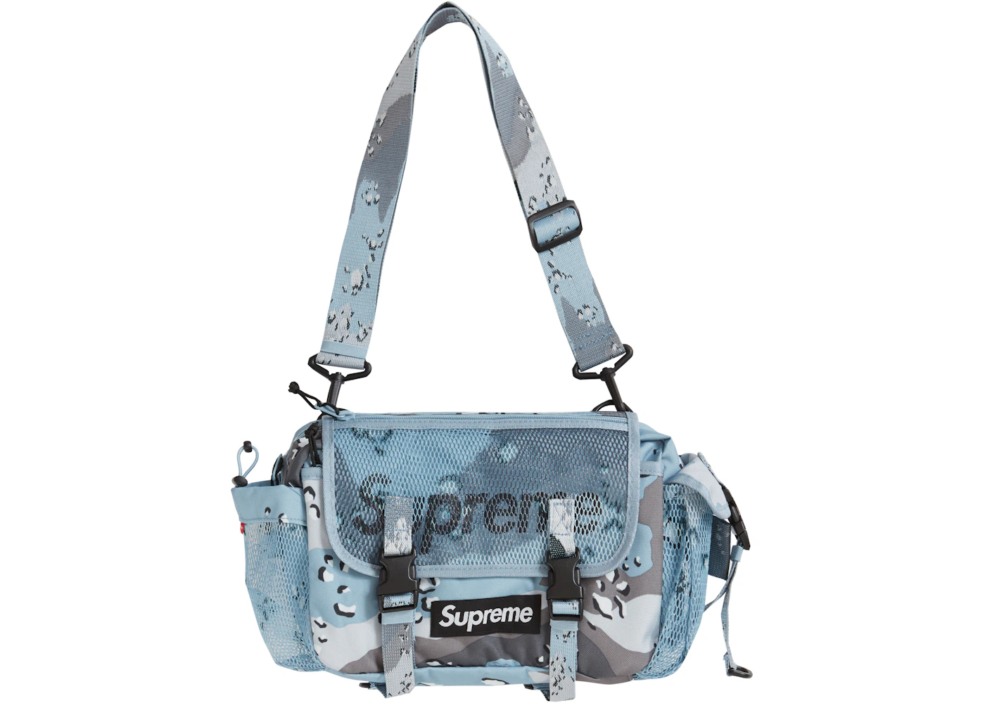 Blue chocolate chip camo supreme bag Clearance