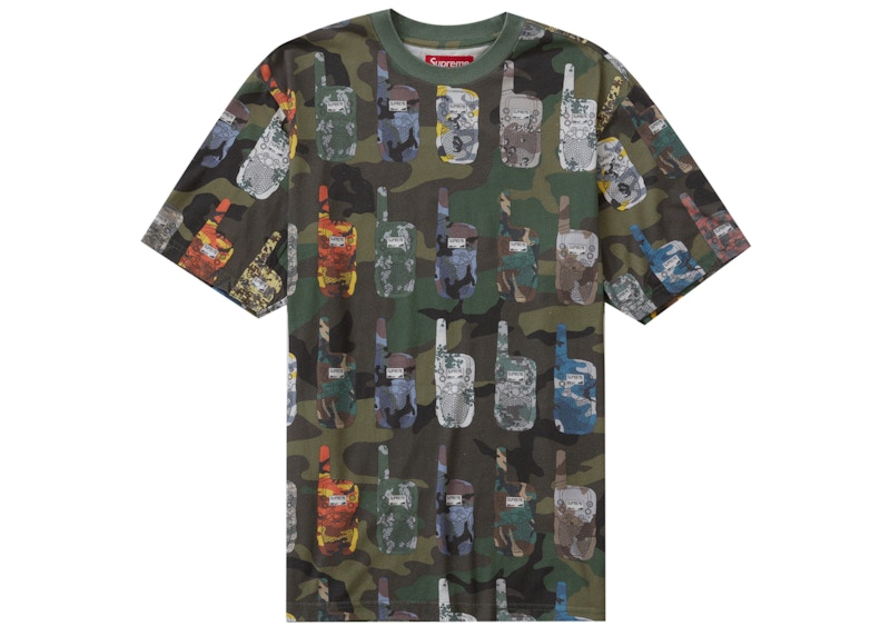 Supreme Walkie Talkie S/S Top Woodland Camo Men 