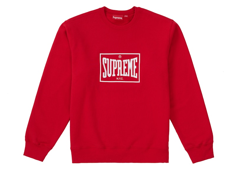 Supreme Warm Up Crewneck Red メンズ - SS19 - JP