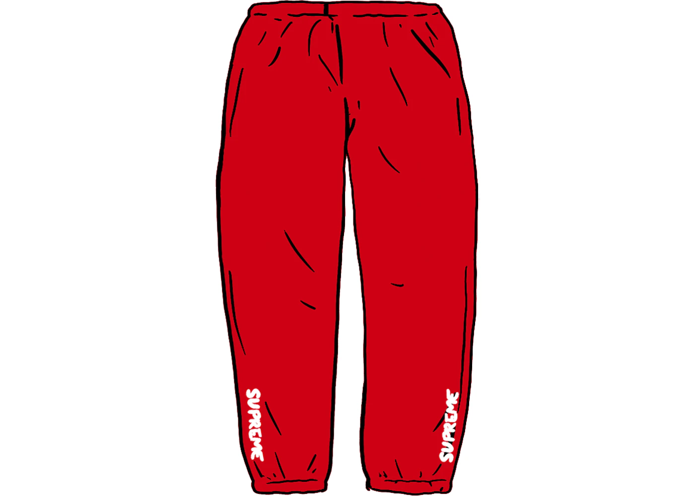 Red online supreme pants