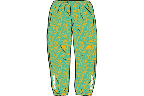 Supreme Warm Up Pant Teal Floral Men's - SS20 - US Supreme Warm Up Pant Teal Floral Men's - SS20 - US