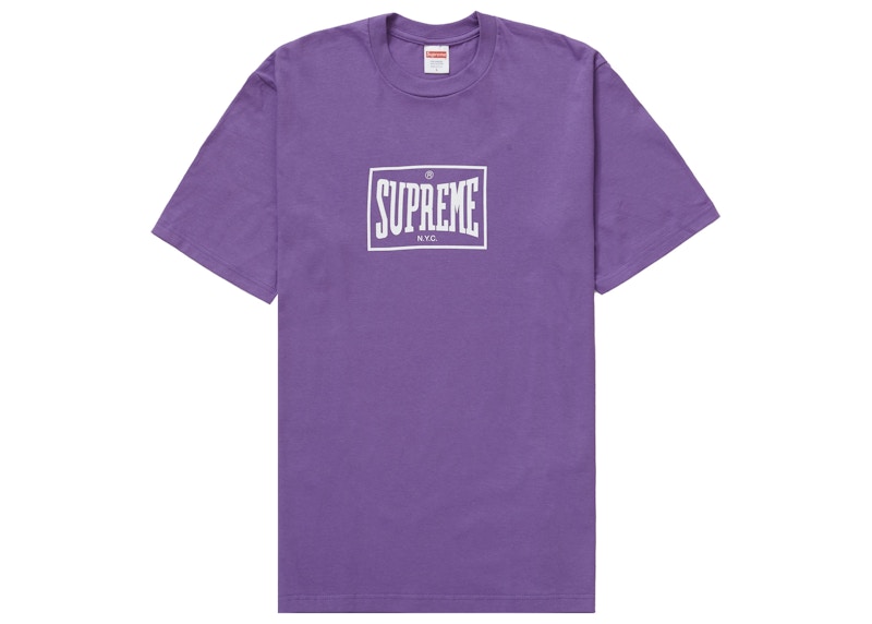 Supreme Warm Up Tee Purple 男士- FW23 - TW