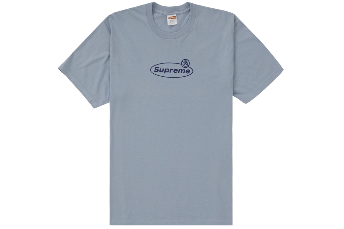 Pre-owned Supreme Warning Tee Dusty Blue