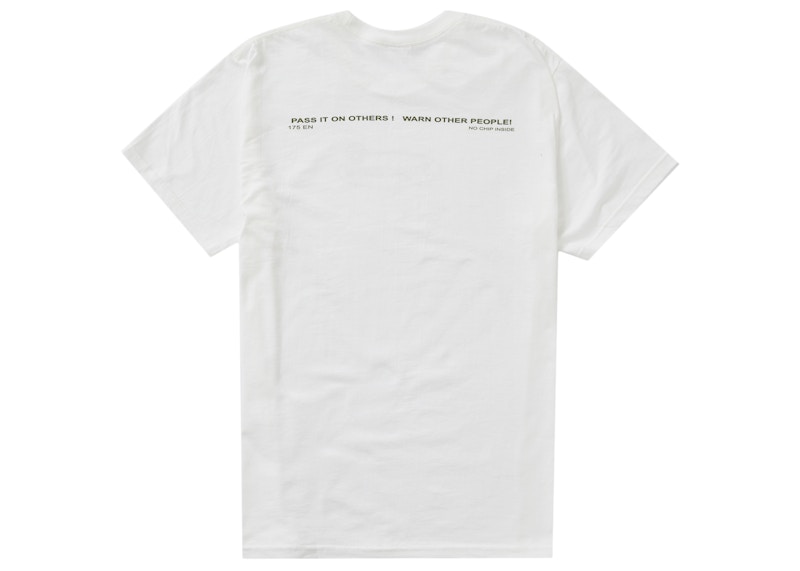 Supreme Warning Tee White Men's - FW22 - US