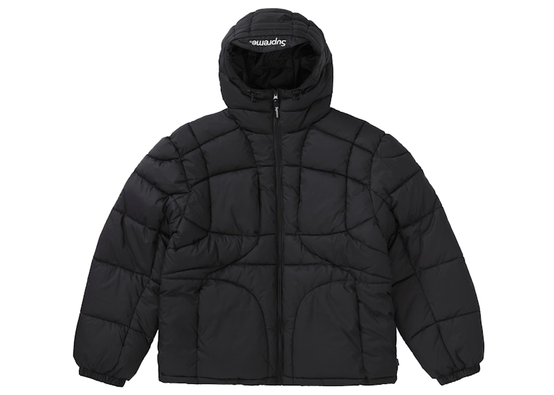 Supreme Warp Hooded Puffy Jacket Black Men's - FW21 - US