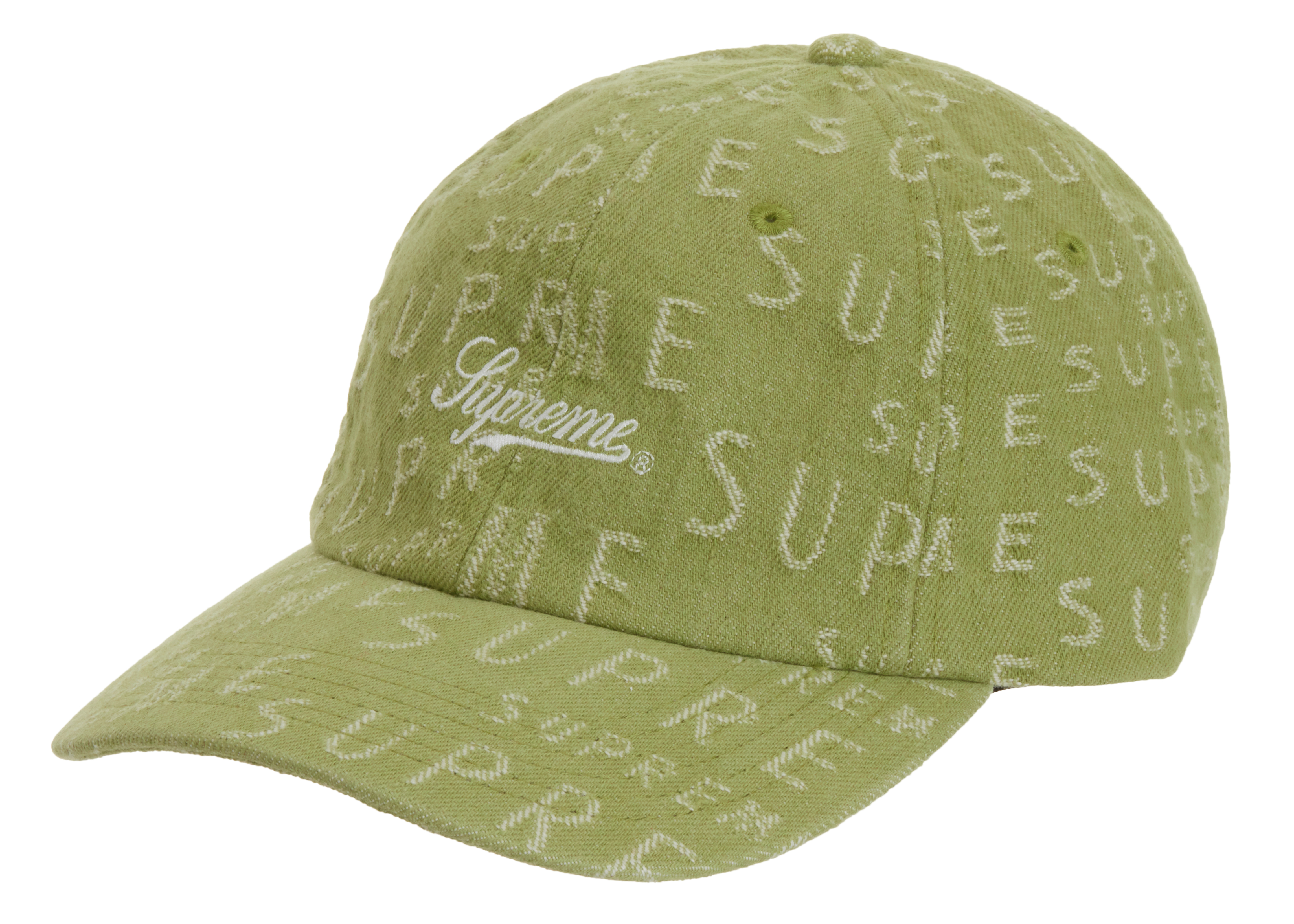 Supreme Jacquard Logos Denim 6-Panel - 帽子
