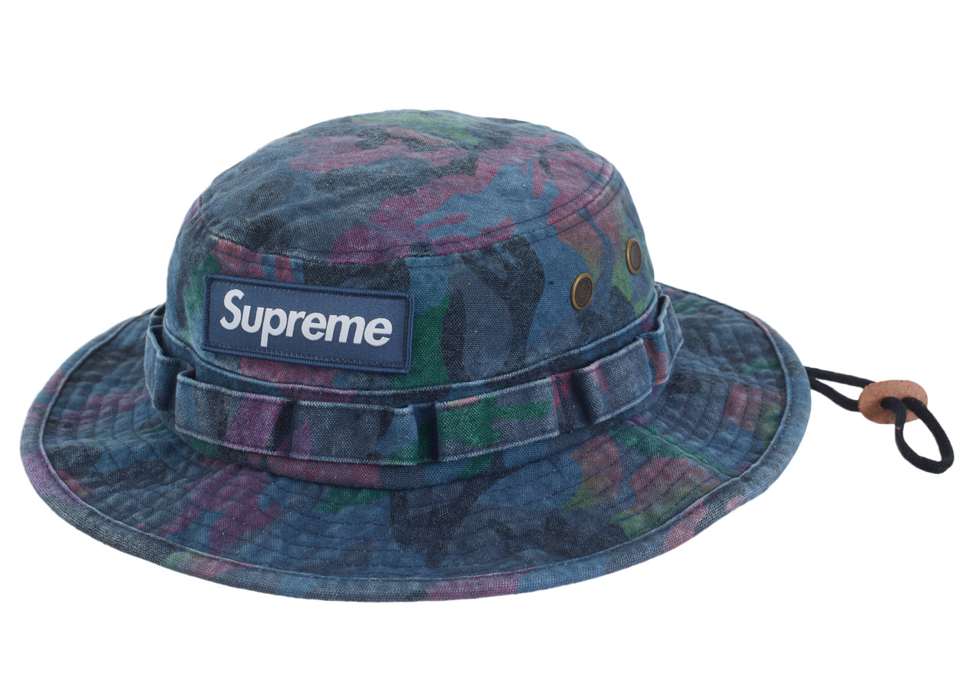 Supreme Washed Canvas Boonie Navy Camo - SS24 - US