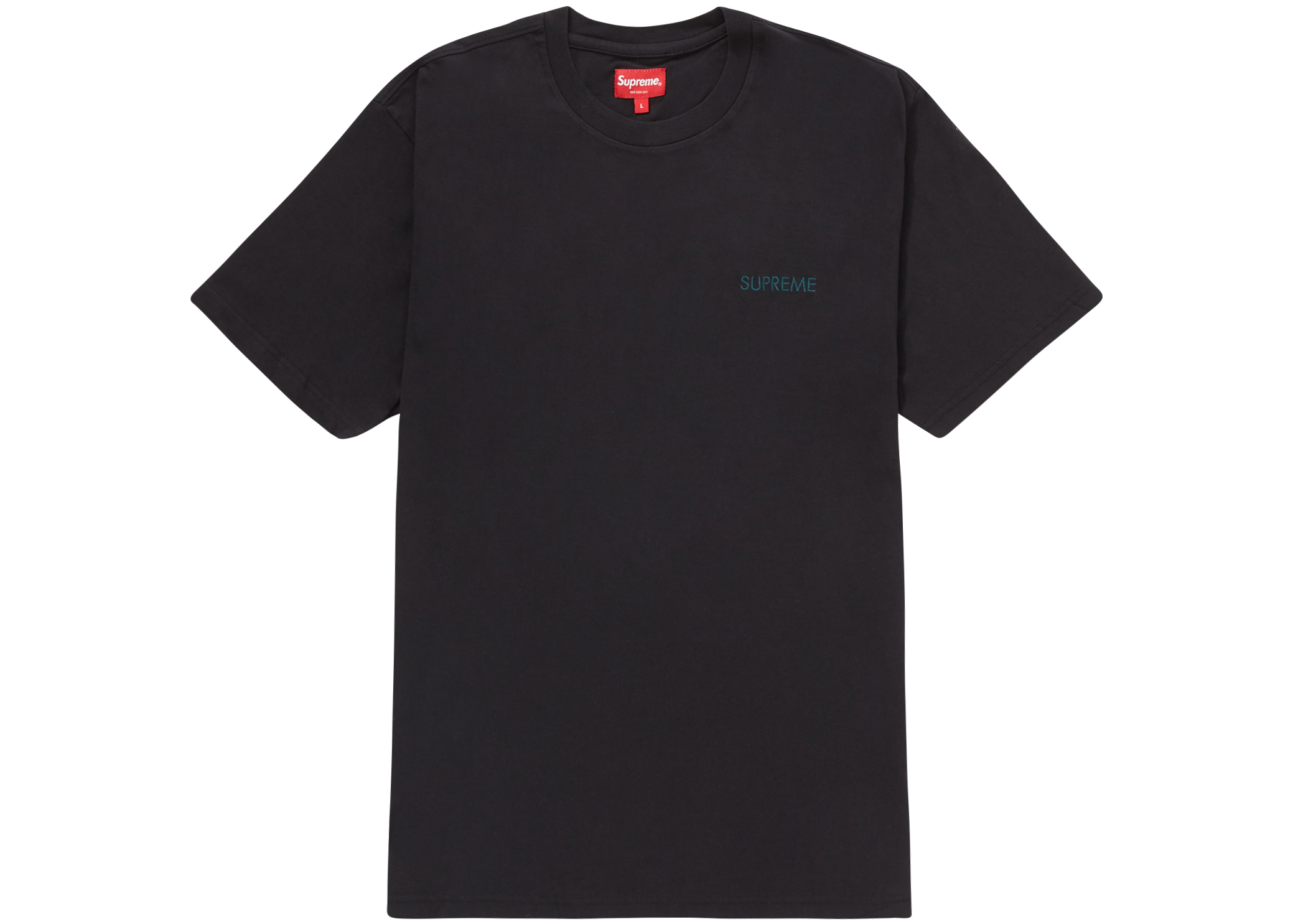 Supreme Washed Tag S/S Top Black Men's - SS24 - US
