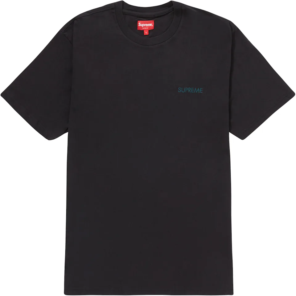 Supreme Washed Capital S/S Top Black - FW22 - KR