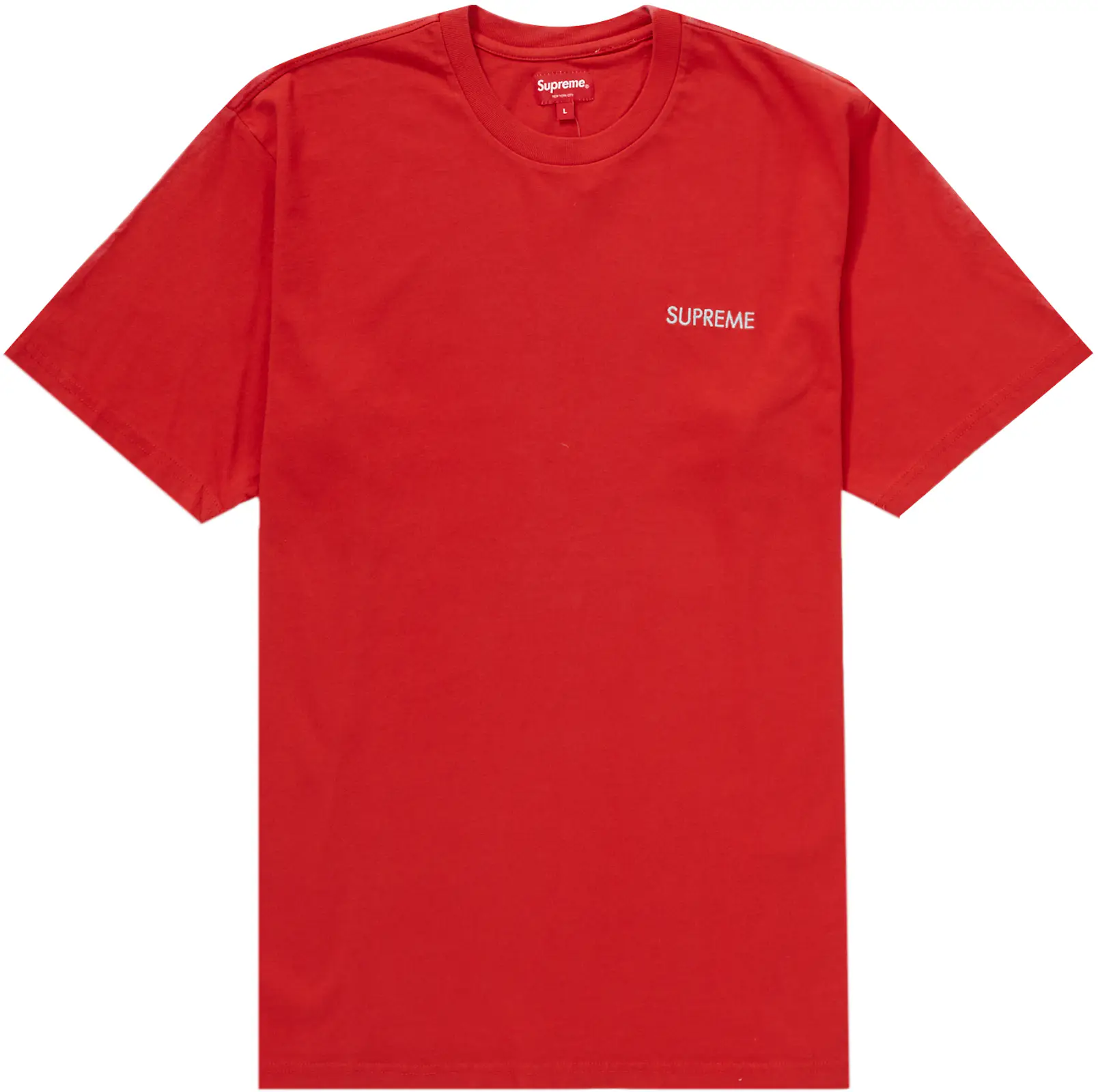 Supreme Washed Capital S/S Top Red - FW22 - JP