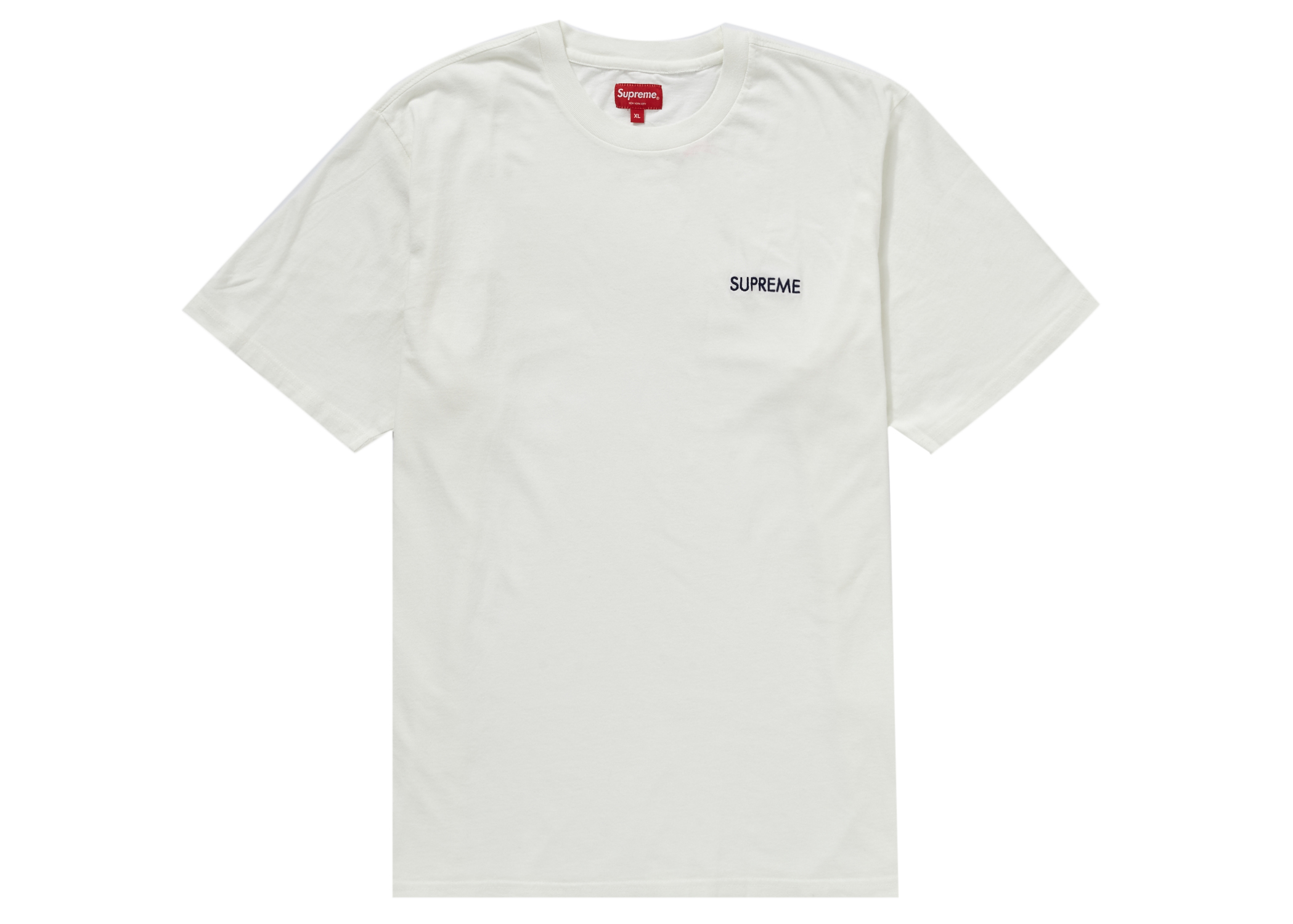 Supreme Washed Capital S/S Top White Men's - FW22 - US