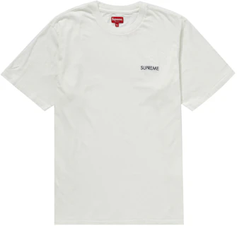 Supreme Washed Capital S/S Top White - FW22 - JP