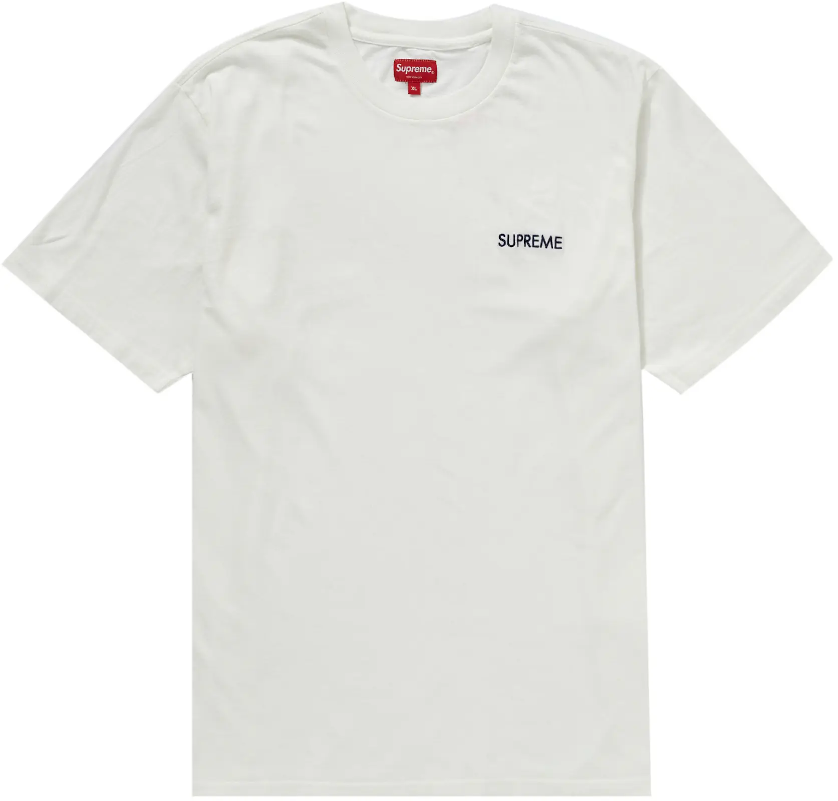 Supreme Washed Capital S/S Top White - FW22 - CN